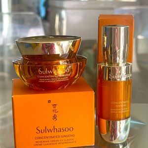 Sulwhasoo Concentrated Ginseng Renewing Cream 10ml+ Serum 8ml ex  classic